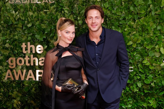 Margot Robbie and Tom Ackerley attend the 2023 Gotham Awards at Cipriani Wall Street on November 27, 2023 in New York City.