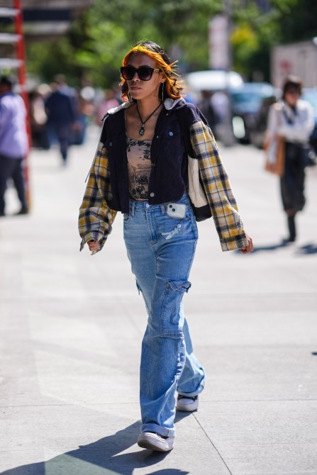 A guest during NYFW in September 2024.