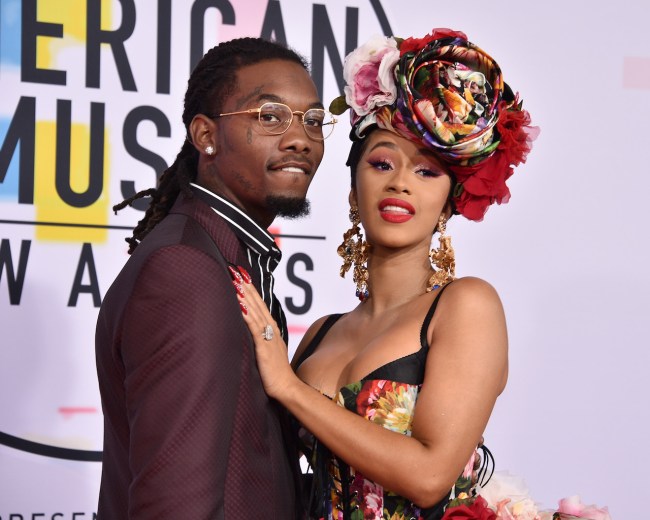 Cardi B, Offset attends the 2018 American Music Awards at Microsoft Theater on October 9, 2018 in Los Angeles, California.