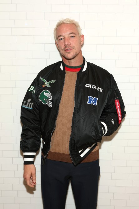 Diplo arrives as Gucci & GQ Sports: Jalen Ramsey & GQ's Will Welch invite you to celebrate A Hero's Journey at Ziggy's Pizza on February 10, 2023 in Phoenix, Arizona