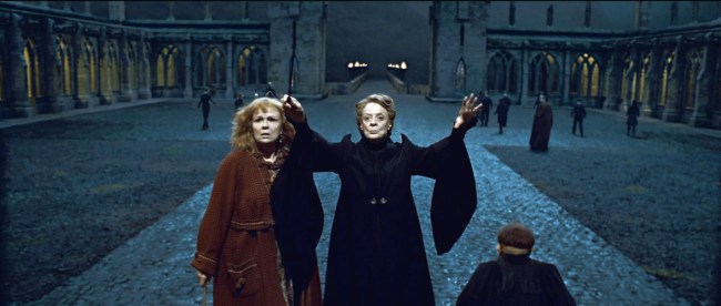 HARRY POTTER AND THE DEATHLY HALLOWS: PART 2, from left: Julie Walters, Maggie Smith, 2011. ©2011 Warner Bros. Ent. Harry Potter publishing rights ©J.K.R.