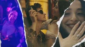 A collage of stills from 2024 film Anora, starring Mikey Madison.