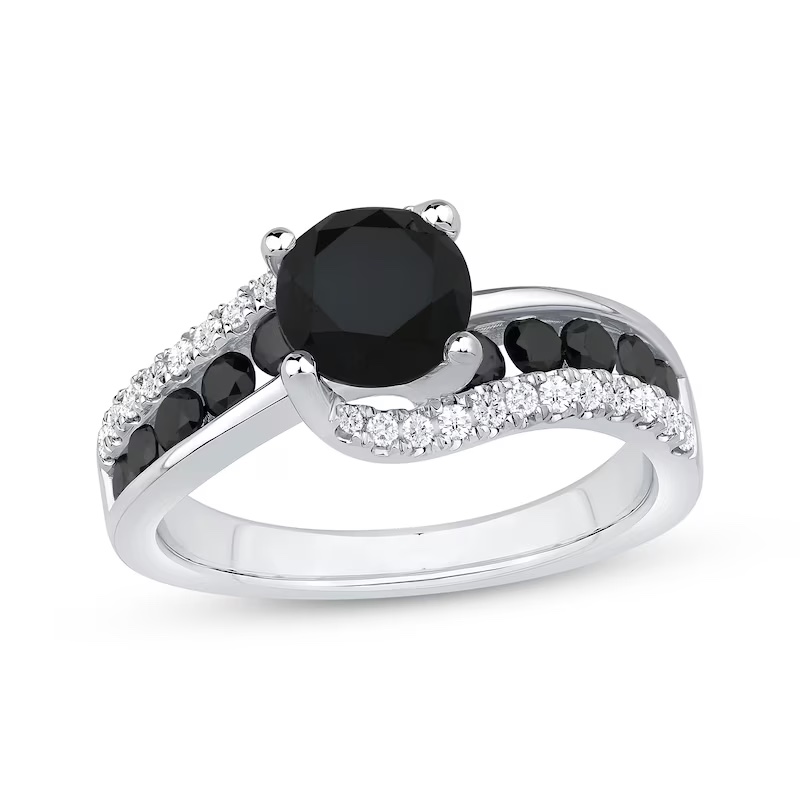 27 Black Wedding Rings Perfect for October Brides