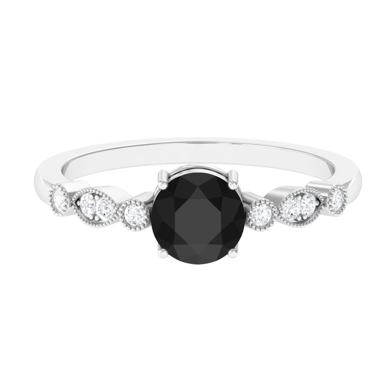 27 Black Wedding Rings Perfect for October Brides