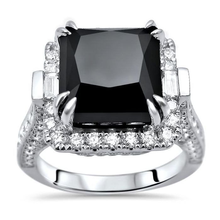 27 Black Wedding Rings Perfect for October Brides