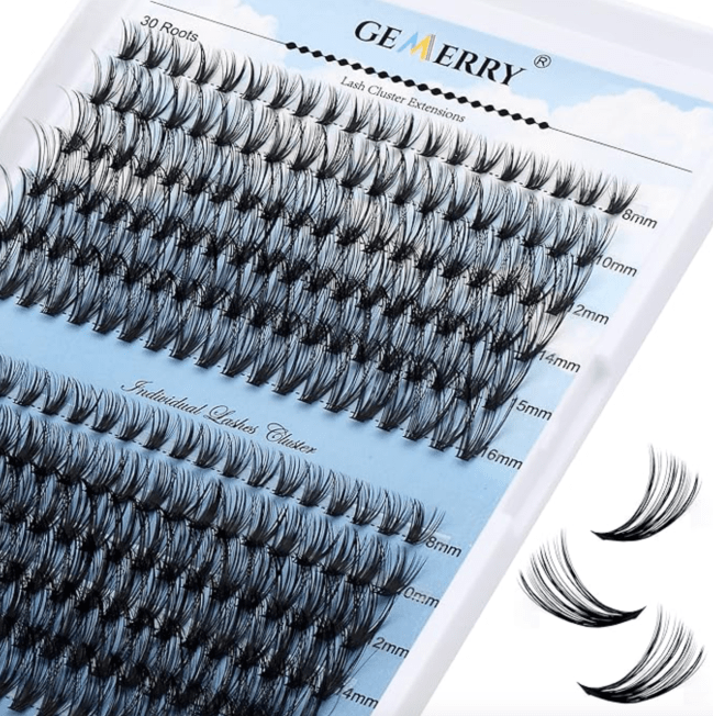 Gemerry Individual Lashes in a white box.