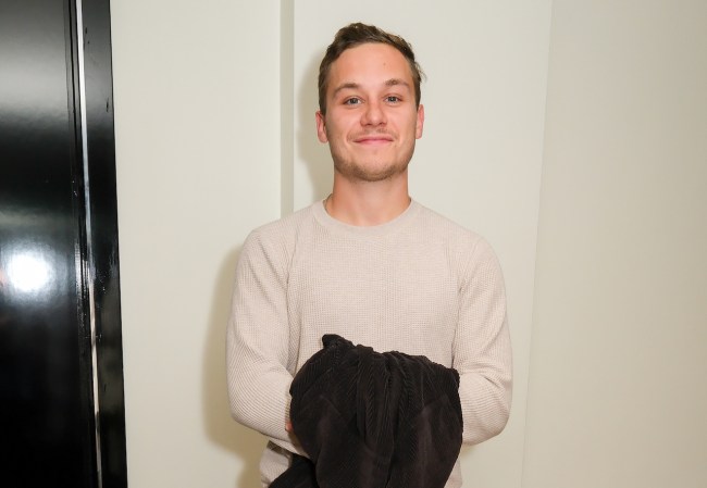 Finn Cole during the Q&A at a special screening of "The Swimmers", hosted by Stephen Daldry, at The May Fair Hotel on October 10, 2022 in London, England.