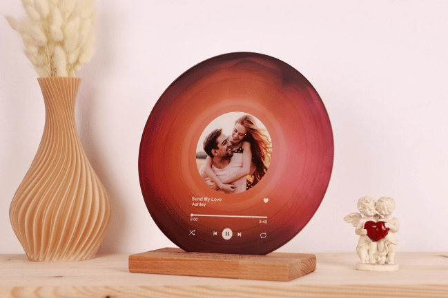 DaisyMorningStore Personalized Vinyl Record with Photo