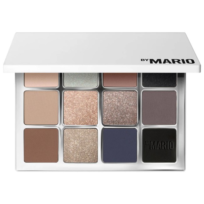 Makeup By Mario Ethereal Eyes Eyeshadow Palette in a white palette.