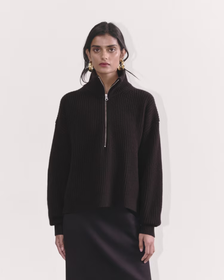The Half-Zip Sweater in Luxe Merino