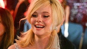 Elle Fanning is seen outside the premiere for "A Complete Unknown" on December 10, 2024 in Los Angeles, California.