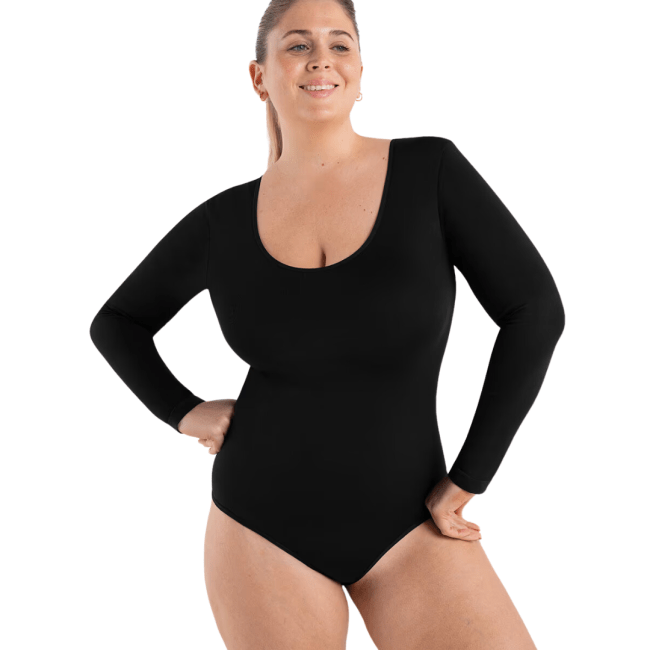 Shapermint Essentials All Day Every Day Long Sleeve Bodysuit