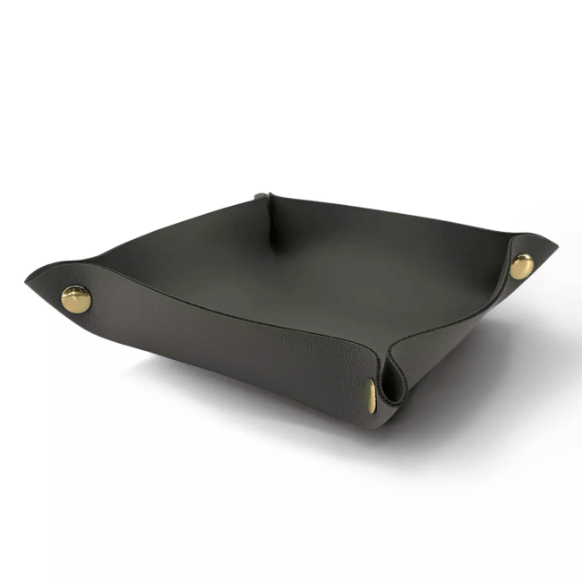 Bullseye's Playground Catch All in black faux leather