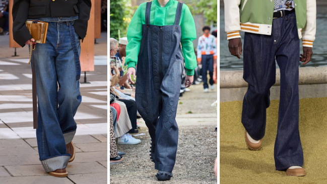 sacai, walter van beirendonck, kenzo denim on the spring/summer 2025 runways