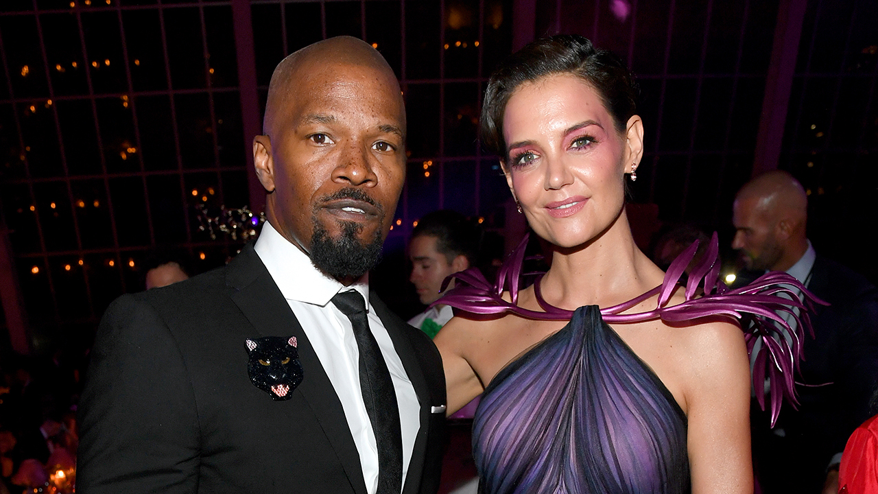Jamie Foxx and Katie Holmes attend The 2019 Met Gala Celebrating Camp: Notes on Fashion at Metropolitan Museum of Art on May 06, 2019 in New York City.