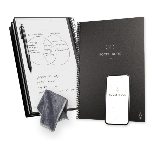 Rocketbook Core Reusable Spiral Notebook
