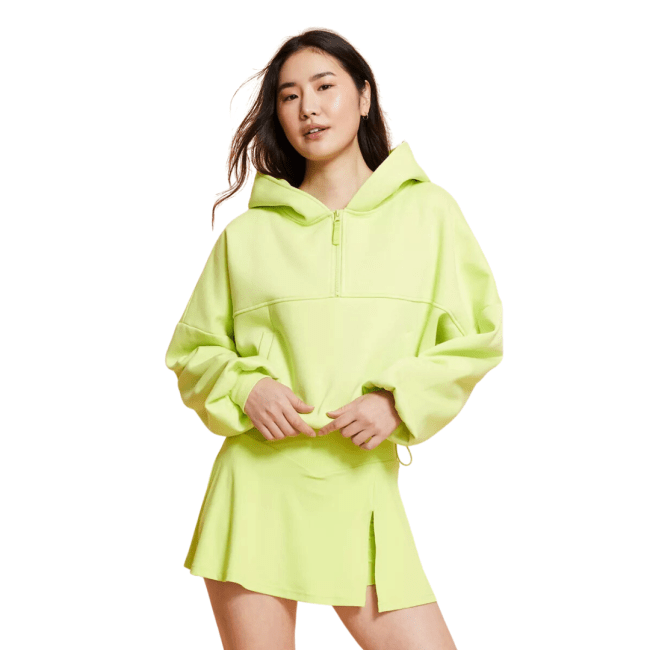 Blogilates Marshmallow Half Zip Hooded Sweatshirt
