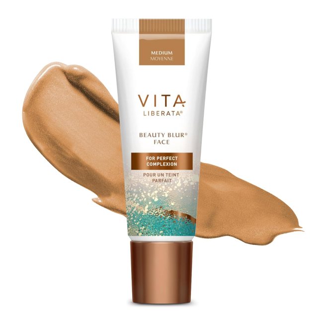 Vita Liberata Beauty Blur Face in a white bottle.