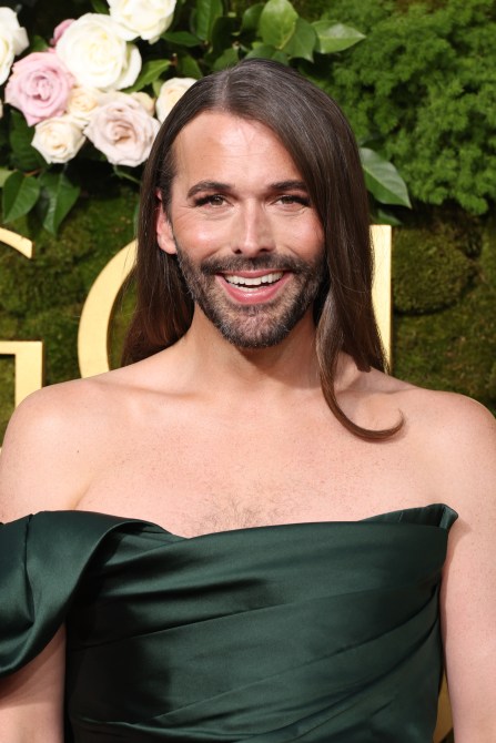 Jonathan van Ness at the golden globes 2025