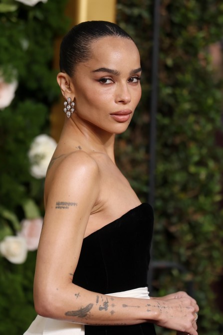 zoe kravitz golden globes 2025