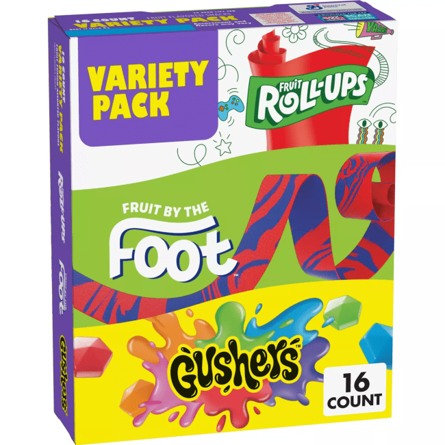 Fruit Flavored Variety Snacks - 16ct