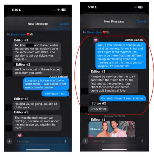 Justin Baldoni Texts