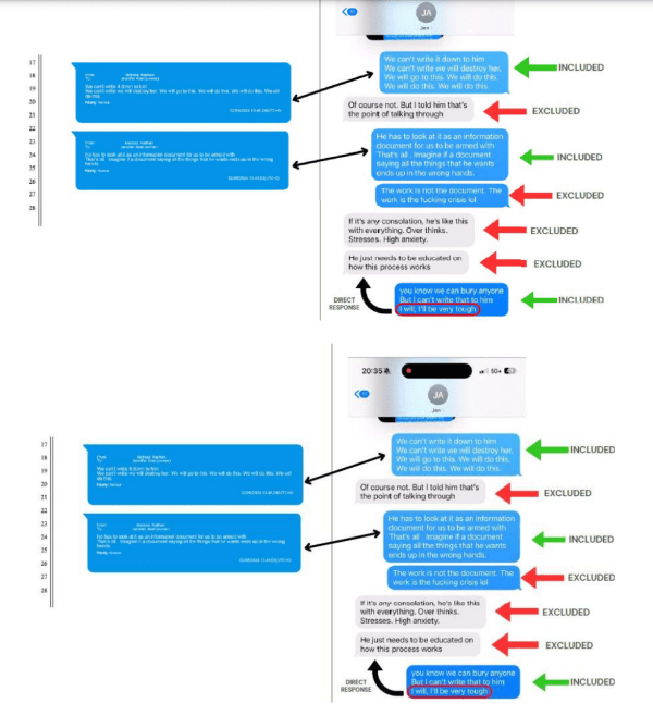 Justin Baldoni texts