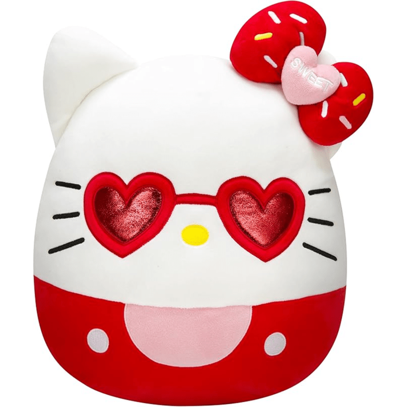 Squishmallows Hello Kitty with Red Glasses 14-Inch Plush