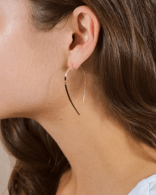 Sterling Forever Gold Bar Threader Earrings