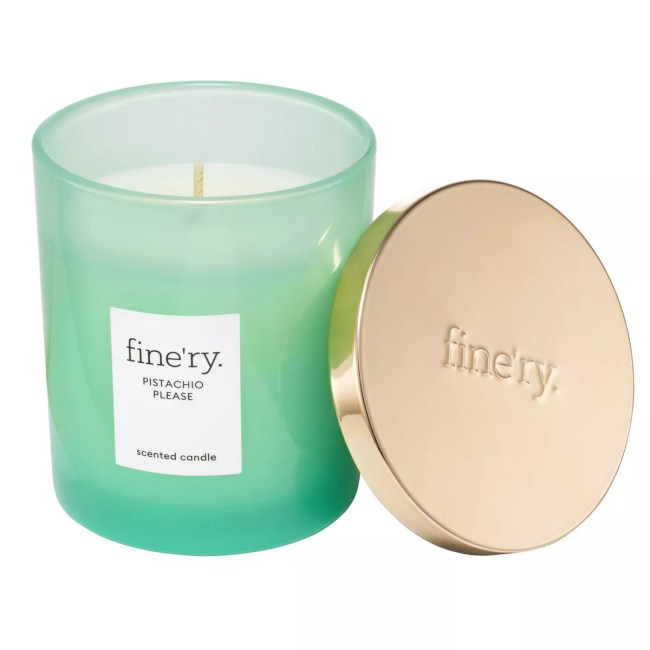 Fine'ry. Flame Candles Pistachio Please