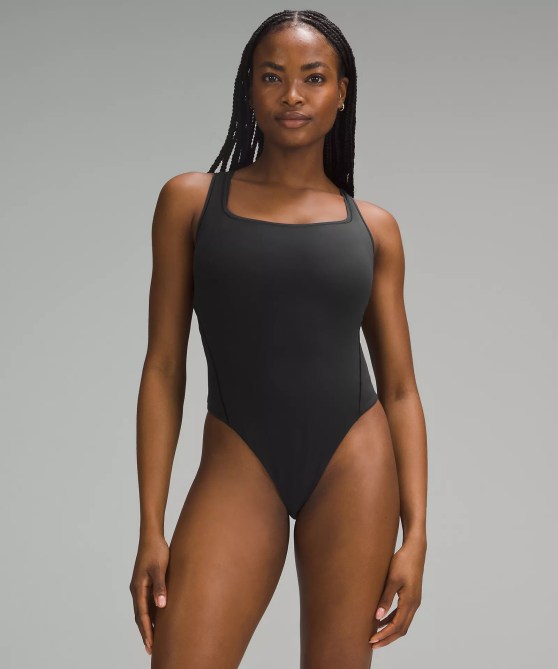 Wundermost Ultra-Soft Nulu Square-Neck Sleeveless Bodysuit