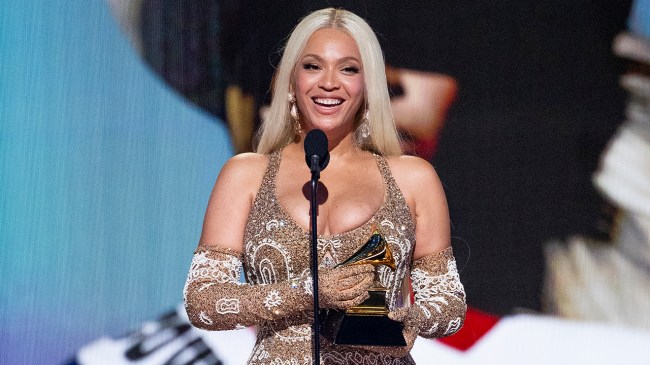 Beyoncé is seen onstage at the 67th annual GRAMMY Awards on February 02, 2025 in Los Angeles.