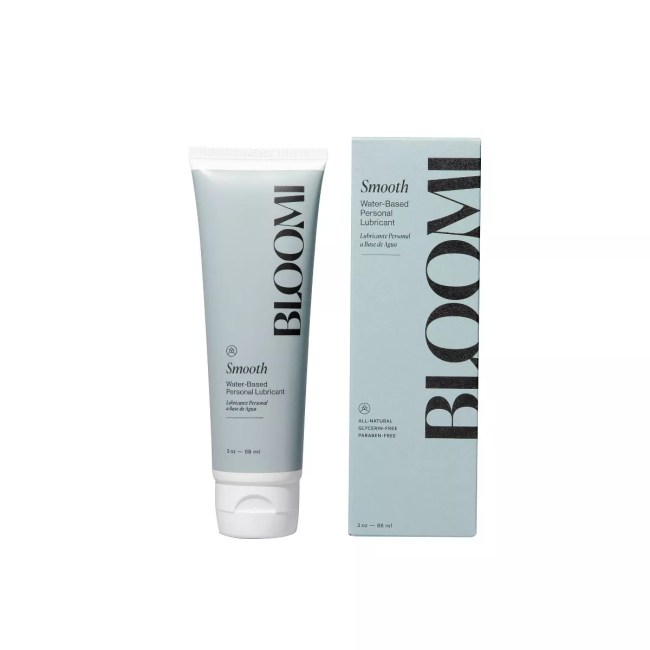 A blue container of lubricant