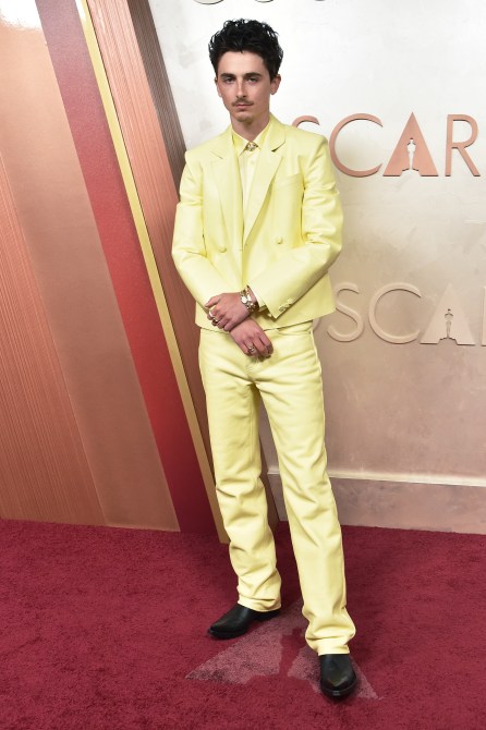 Timothée Chalamet at the 2025 Oscars.