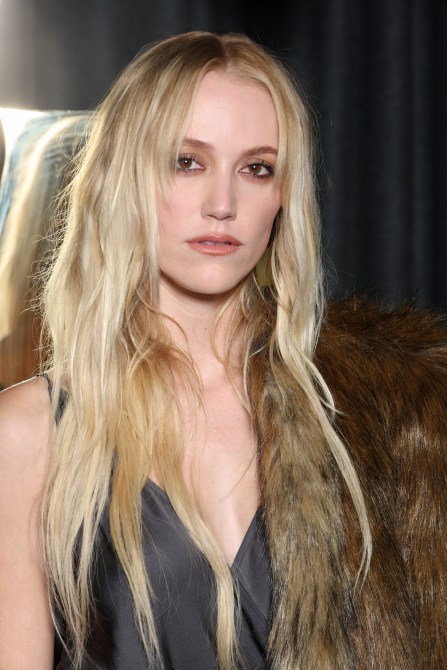 (EDITORIAL USE ONLY - For Non-Editorial use please seek approval from Fashion House) Maika Monroe attends the Saint Laurent Womenswear Spring-Summer 2025 show as part of Paris Fashion Week on September 24, 2024 in Paris, France.