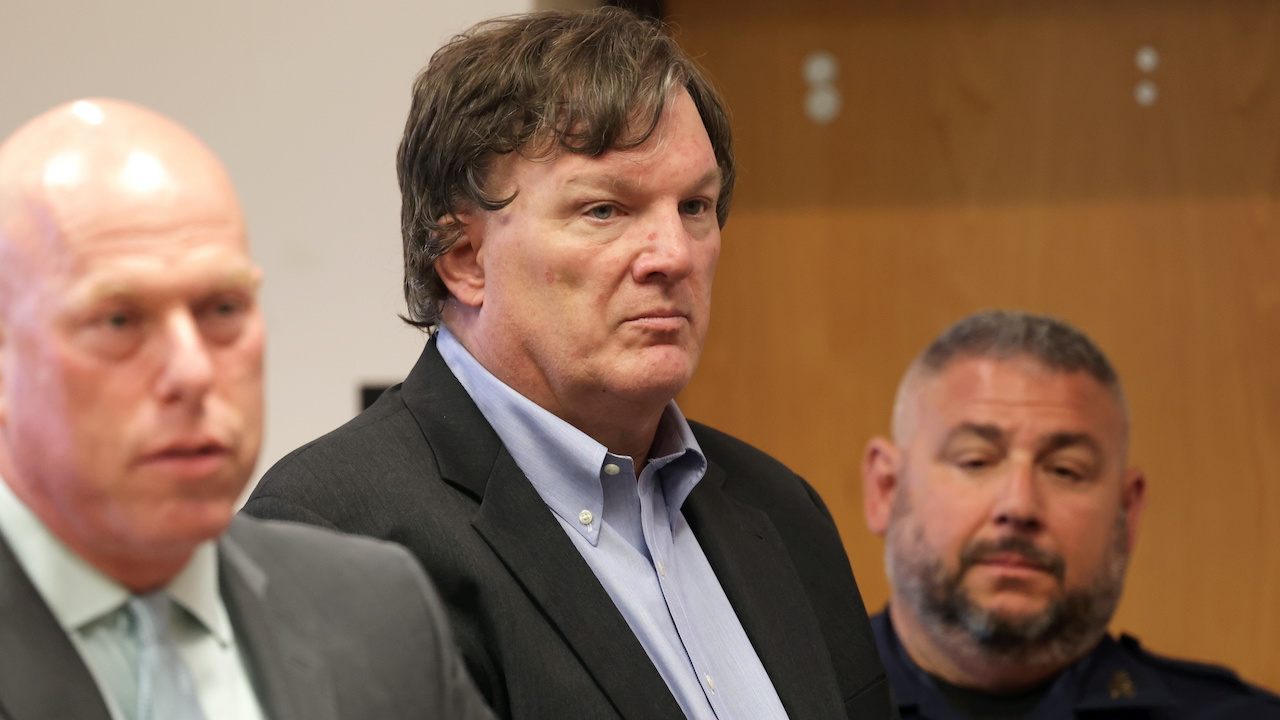 CENTRAL ISLIP, NEW YORK - AUGUST 1:  Rex A. Heuermann appears before Judge Timothy P. Mazzei in Suffolk County Court on August 1, 2023 in Central Islip, New York. Heuermann's arrest comes more than a decade after the disappearance of four women whose bodies were found within a quarter mile of each other wrapped in hunting camouflage burlap along remote Gilgo Beach on Long Island's South Shore. Beside the three women Heuermann is charged with killing, he is a suspect in the fourth, according to public reports citing the Suffolk County district attorney's office.