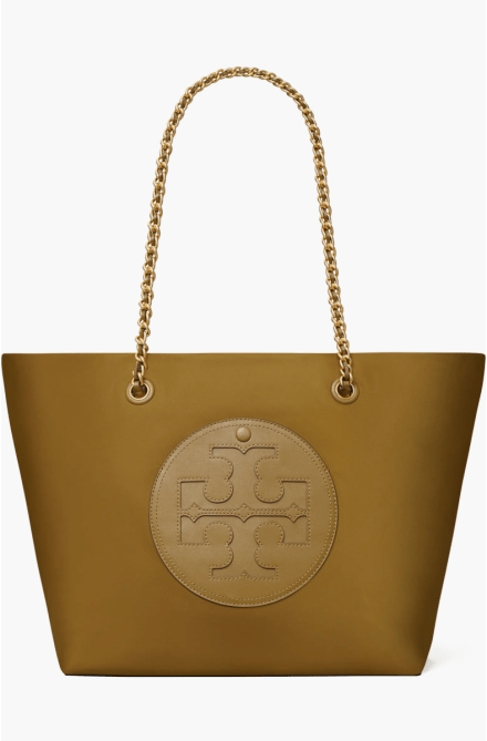 Tory Burch Ella Chain Tote in Camel colorway