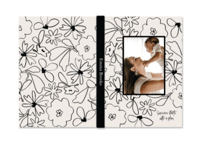 Abstract Florals by Erin Condren Custom Cover Journal