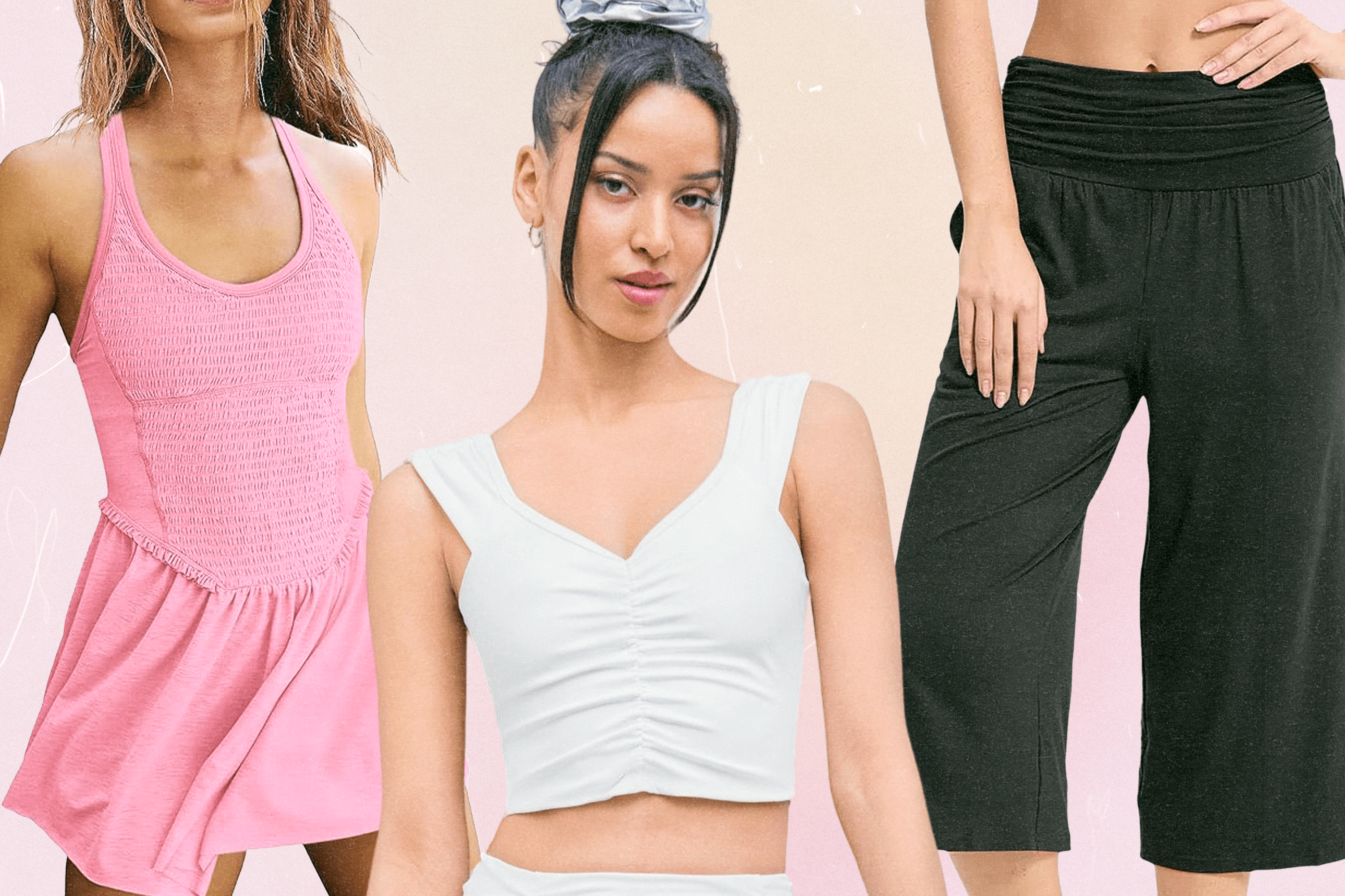 Models wearing Free People Dupes.