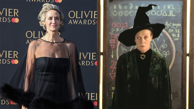 Janet McTeer / Maggie Smith as Minerval McGonagall in Harry Potter and the Sorcerer's Stone