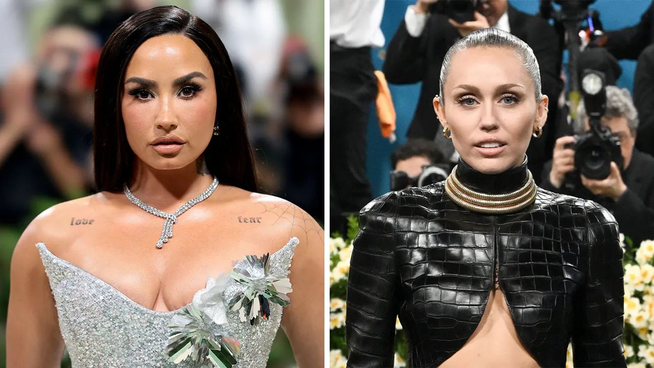 Demi Lovato and Miley Cyrus