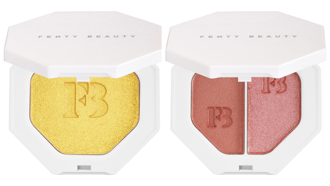 Fenty Beauty by Rihanna Killawatt Freestyle Highlighter in Trophy Wife (left) and Ginger Binge/Moscow Mule (right)