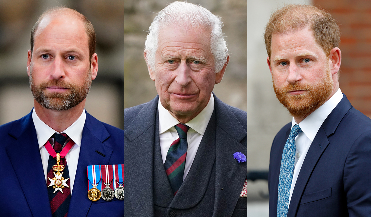 King Charles, Prince William, Prince Harry