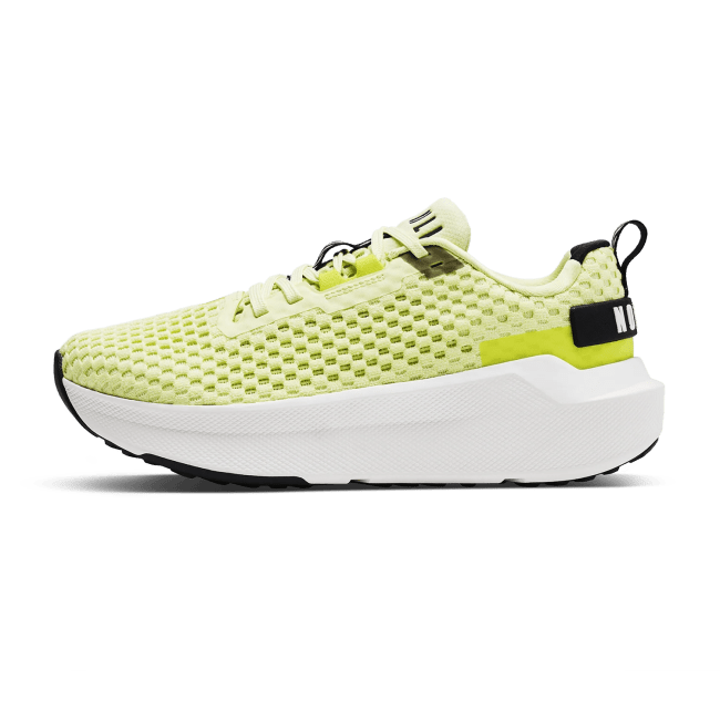 NOBULL Women's Journey 2 Sneaker in a lime green and white colorway
