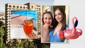 A collage of a mother and daughter during their stay at the Four Seasons: Beverly Hills