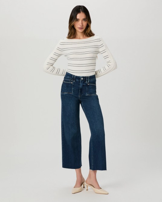Paige Anessa Wide Leg Jeans
