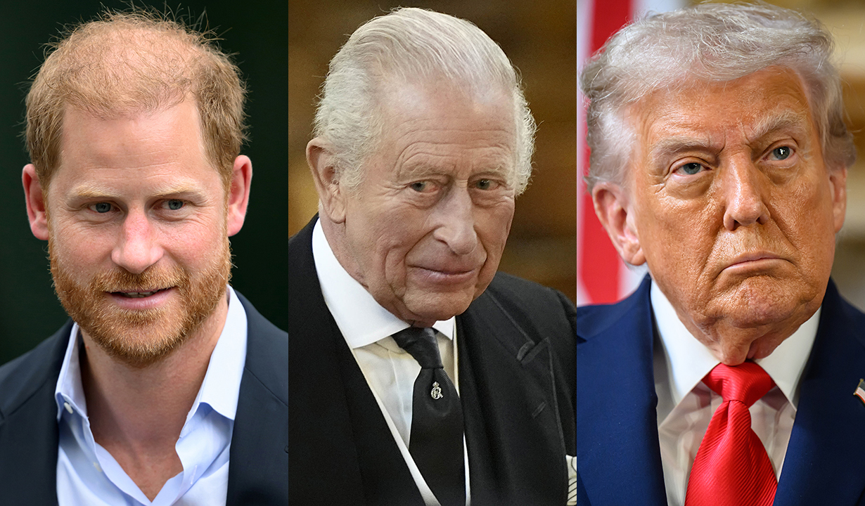Prince Harry, King Charles, President Trump