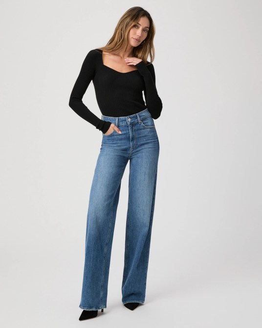 PAIGE Sasha Wide Leg Jeans