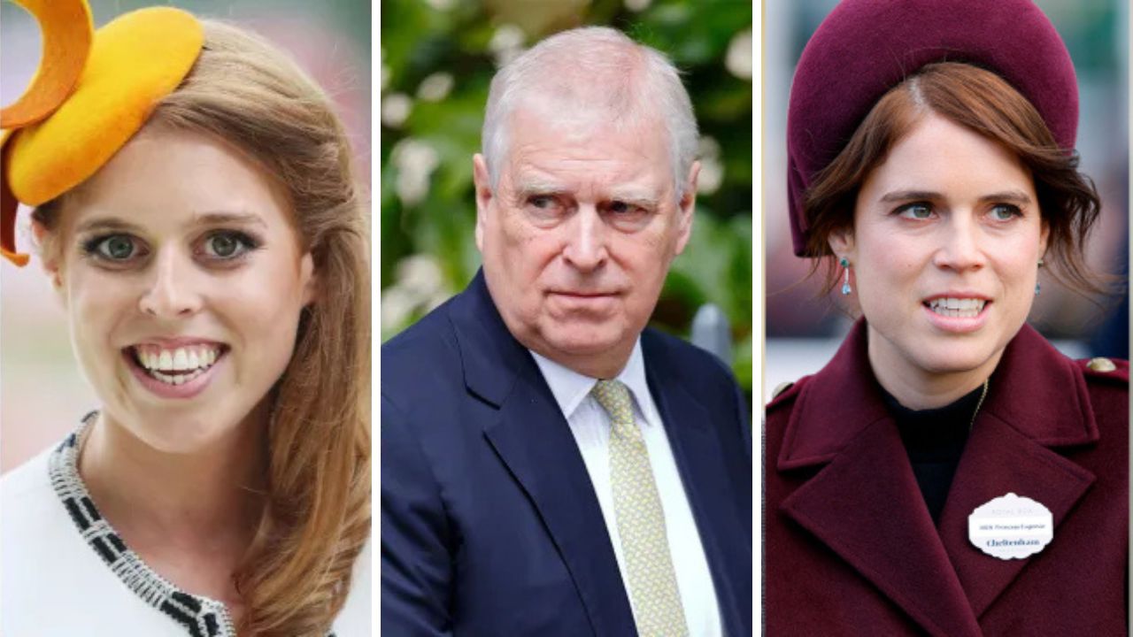 Princess Beatrice, Prince Andrew, Princess Eugenie