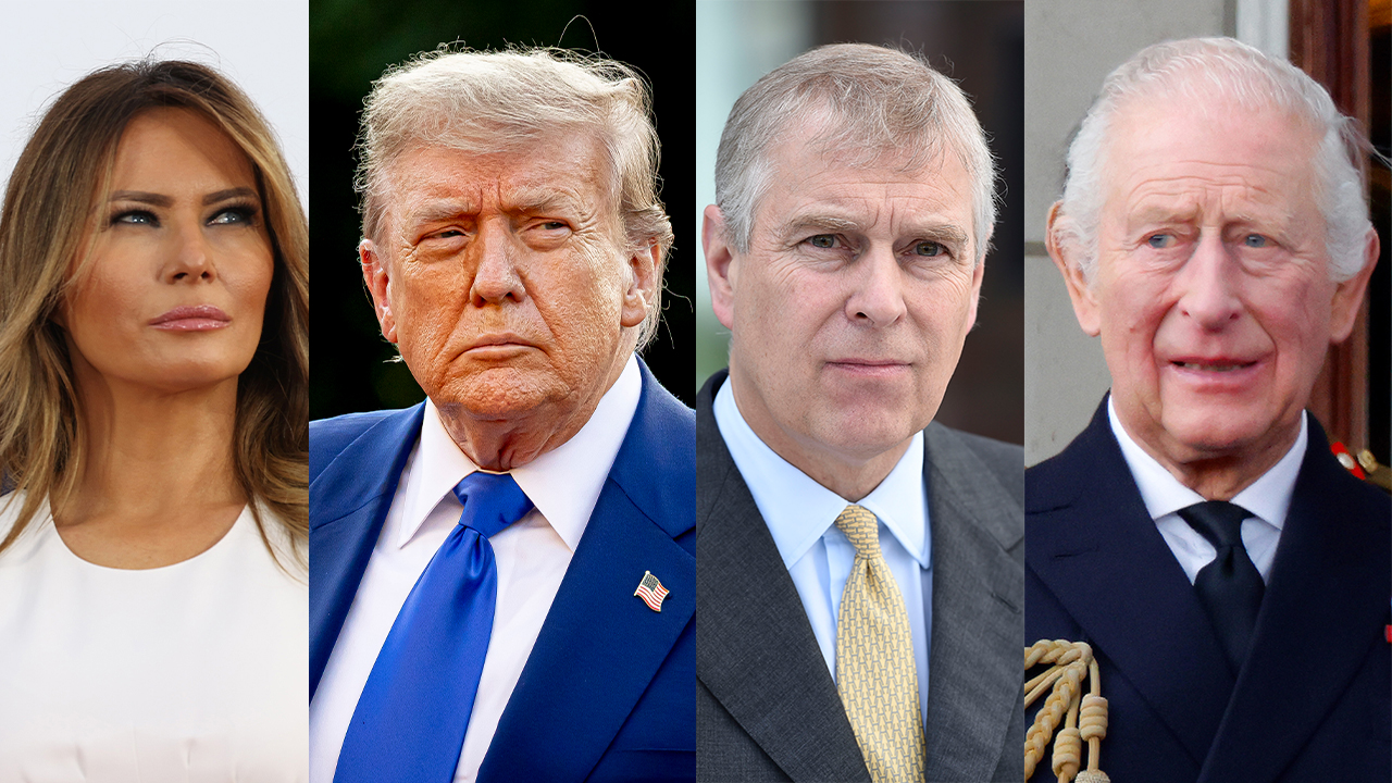 Melania Trump, Donald Trump,  Andrew, Charles